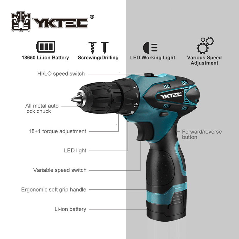 cordless drill driver detail 2