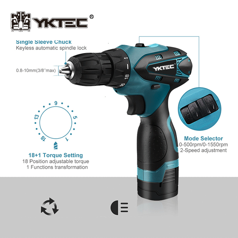 cordless drill driver detail 3
